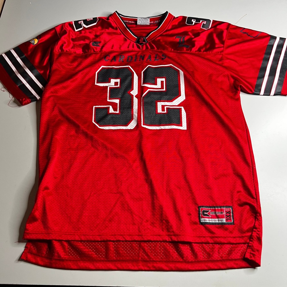 Colosseum Louisville Cardinals Jersey Mens XL Red Football 32 NCAA College Sport